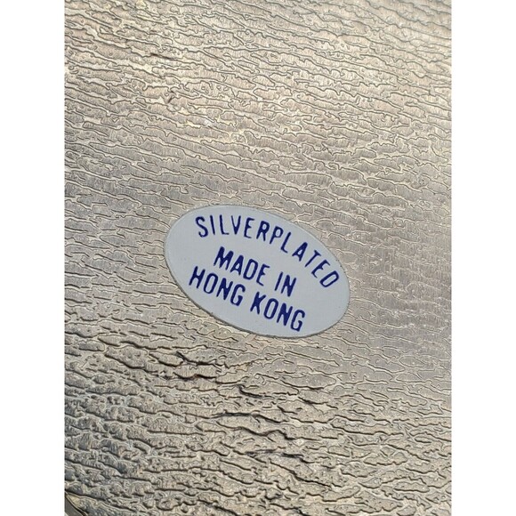 International Silver Co Plated Heart Shaped Jewelry Hinged Trinket Box with Bow - Picture 10 of 12